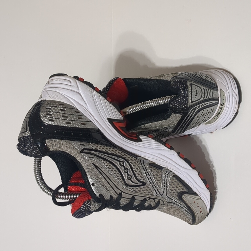 Saucony Mens Grid Phantom Running Shoes Size 8.5 red - silver - Picture 5 of 9